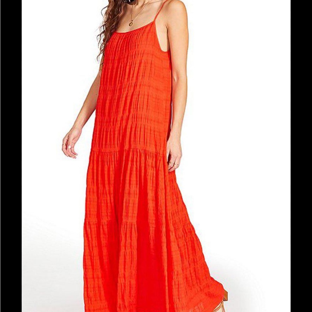 BB Dakota X Steve Madden Roman Holiday Maxi Dress- Red- sz small